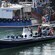 Captain and first mate in an inflatable boat designed for tours